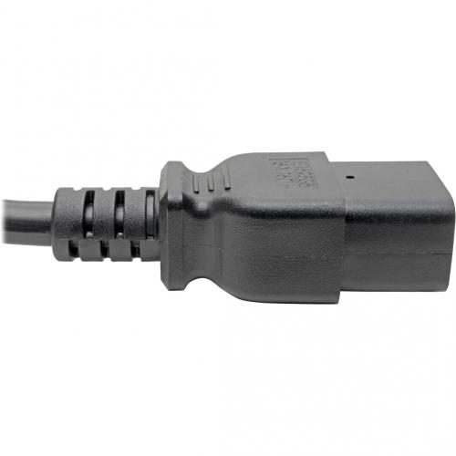 Eaton Tripp Lite Series Power Cord, C19 To C14   Heavy Duty, 15A, 250V, 14 AWG, 10 Ft. (3.05 M), Black Alternate-Image3/500