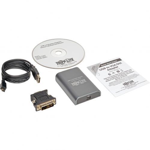 Tripp Lite By Eaton USB 2.0 To DVI/VGA External Multi Monitor Video Card 128 MB SDRAM 1920 X 1080 (1080p) @ 60 Hz Alternate-Image3/500