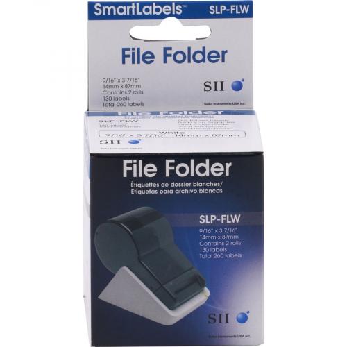 Seiko SLP FLB White/Blue File Folder Labels Alternate-Image3/500