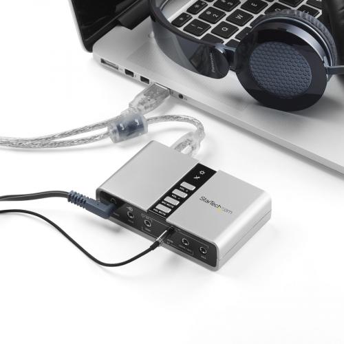StarTech.com 7.1 USB Audio Adapter External Sound Card Alternate-Image3/500