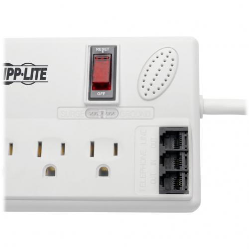 Tripp Lite By Eaton Protect It! 8 Outlet Computer Surge Protector, 8 Ft. (2.43 M) Cord, 3150 Joules, Tel/Modem/Fax Protection, TAA Alternate-Image3/500