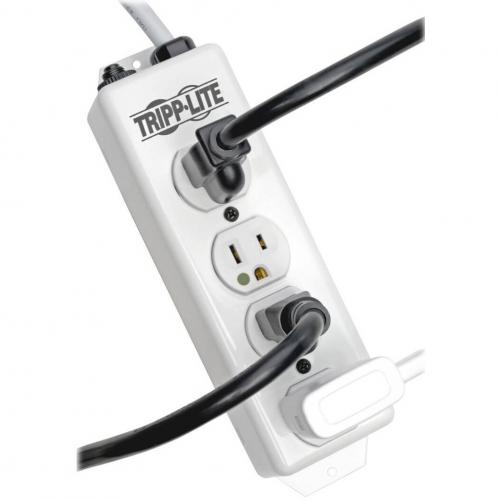 Tripp Lite By Eaton Safe IT Medical Grade Power Strip, UL 1363, 4 Hospital Grade Outlets, Antimicrobial, 15 Ft. (4.57 M) Cord Alternate-Image3/500