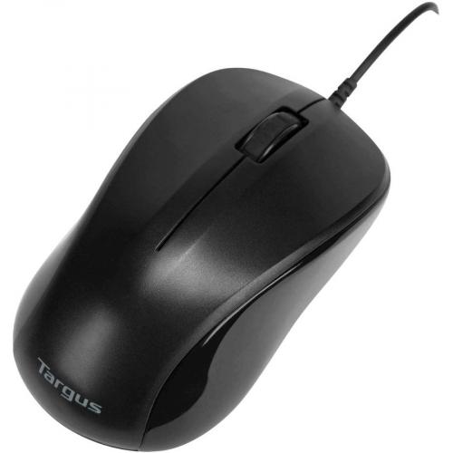 Targus USB Optical Laptop Mouse   Optical   Cable   Matte Black, Gray   USB Alternate-Image3/500
