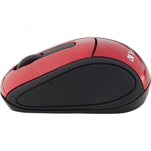Verbatim Wireless Mini Travel Optical Mouse   Red Alternate-Image3/500