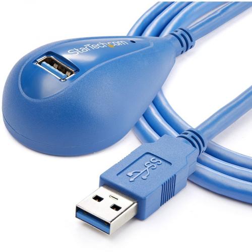 StarTech.com 5 Ft Desktop SuperSpeed USB 3.0 (5Gbps) Extension Cable   A To A M/F Alternate-Image3/500