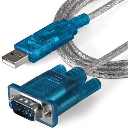 StarTech.com USB To Serial Adapter   Prolific PL 2303   3 Ft / 1m   DB9 (9 Pin)   USB To RS232 Adapter Cable   USB Serial Alternate-Image3/500