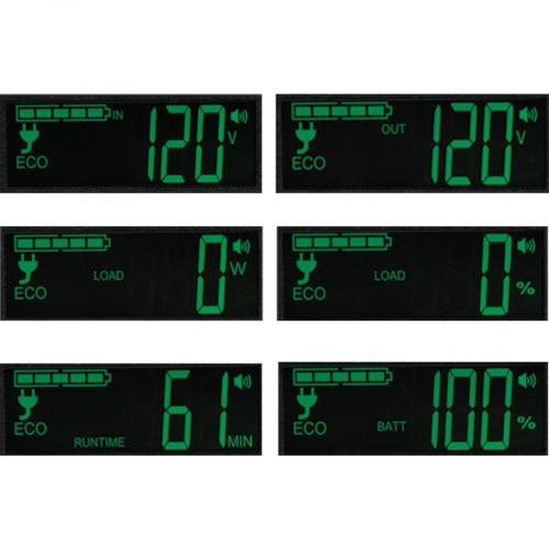 850VA UPS Eco Green LCD 120V Alternate-Image3/500