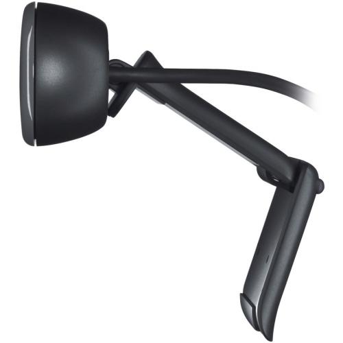 Logitech C270 HD Webcam, 720p, Widescreen HD Video Calling,Light Correction, Noise Reducing Mic, For Skype, FaceTime, Hangouts, WebEx, PC/Mac/Laptop/Macbook/Tablet   Black Alternate-Image3/500