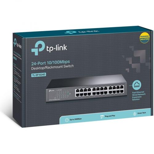 TP LINK TL SF1024D   24 Port 10/100Mbps Fast Ethernet Switch Alternate-Image3/500
