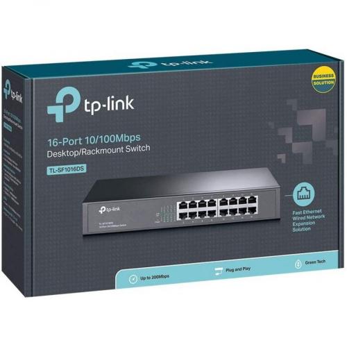 TP LINK TL SF1016DS   16 Port 10/100Mbps Fast Ethernet Switch Alternate-Image3/500