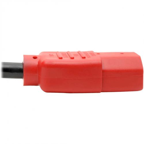 Eaton Tripp Lite Series PDU Power Cord, C13 To C14   10A, 250V, 18 AWG, 4 Ft. (1.22 M), Red Alternate-Image3/500