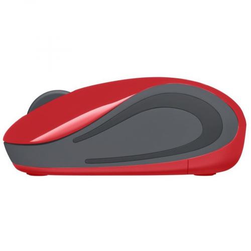 Logitech Wireless Mini Mouse M187 Ultra Portable, 2.4 GHz With USB Receiver, 1000 DPI Optical Tracking, 3 Buttons, PC / Mac / Laptop   Red Alternate-Image3/500