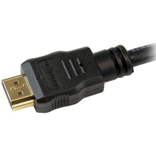 StarTech.com 1ft/30cm HDMI Cable, 4K High Speed HDMI Cable With Ethernet, Ultra HD 4K 30Hz Video, HDMI 1.4 Cable, HDMI Monitor Cord, Black Alternate-Image3/500