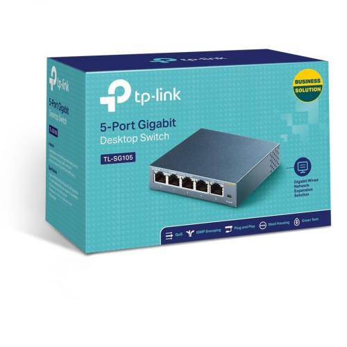 TP LINK TL SG105   5 Port Gigabit Unmanaged Ethernet Network Switch Alternate-Image3/500