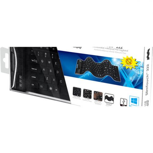 Adesso Antimicrobial Waterproof Flex Keyboard (Compact Size) Alternate-Image3/500