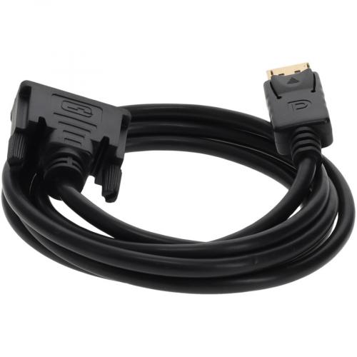 10ft DisplayPort 1.2 Male To DVI D Dual Link (24+1 Pin) Male Black Cable Which Requires DP++ For Resolution Up To 2560x1600 (WQXGA) Alternate-Image3/500