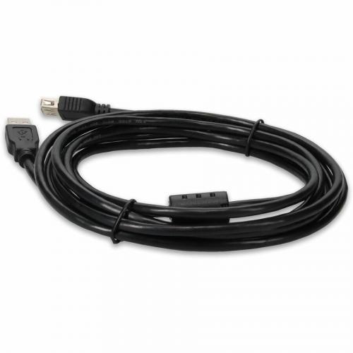 AddOn 10ft USB 2.0 (A) Male To Female Black Cable Alternate-Image3/500