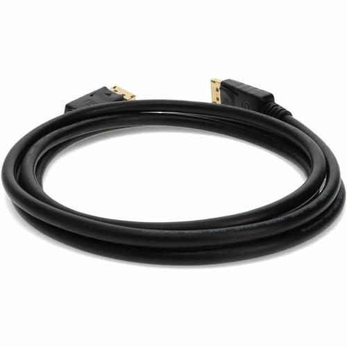 5PK 6ft DisplayPort 1.2 Male To DisplayPort 1.2 Male Black Cables For Resolution Up To 3840x2160 (4K UHD) Alternate Image3/500
