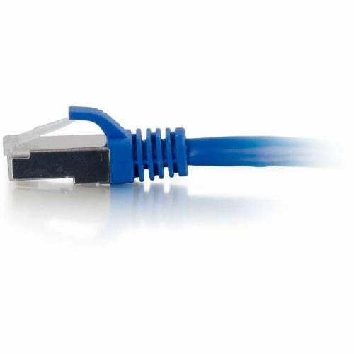 C2G 10ft Cat6a Snagless Shielded (STP) Ethernet Cable   Cat6a Network Patch Cable   Blue Alternate-Image3/500