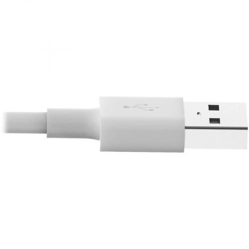 Eaton Tripp Lite Series USB A To Lightning Sync/Charge Cable (M/M)   MFi Certified, White, 3 Ft. (0.9 M) Alternate-Image3/500