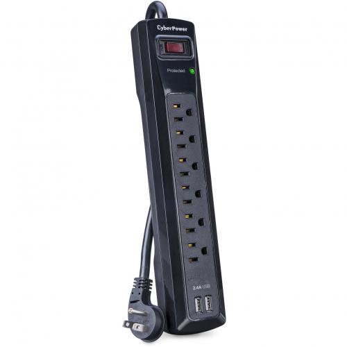 CyberPower CSP604U Professional 6   Outlet Surge With 1200 J Alternate-Image3/500