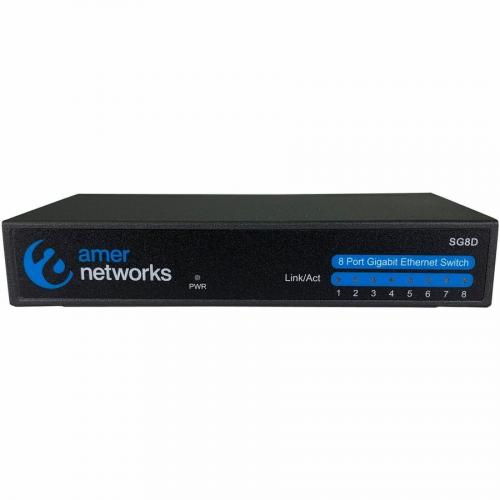 Amer Networks 8 Port 10/100/1000Mbps Gigabit Ethernet Desktop Switch SG8D Alternate-Image3/500