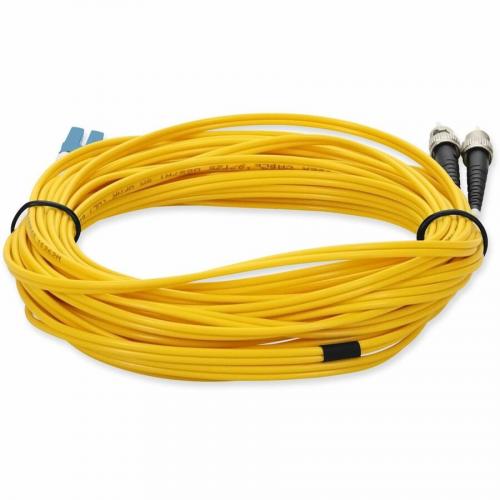 AddOn 1m LC (Male) To ST (Male) Yellow OS2 Duplex Fiber OFNR (Riser Rated) Patch Cable Alternate-Image3/500