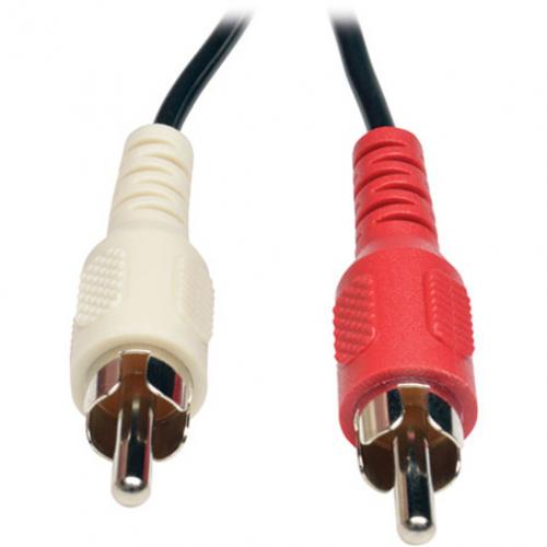 Eaton Tripp Lite Series 3.5 Mm Mini Stereo To RCA Audio Y Splitter Adapter Cable (F/2xM), 6 In. (15.2 Cm) Alternate-Image3/500
