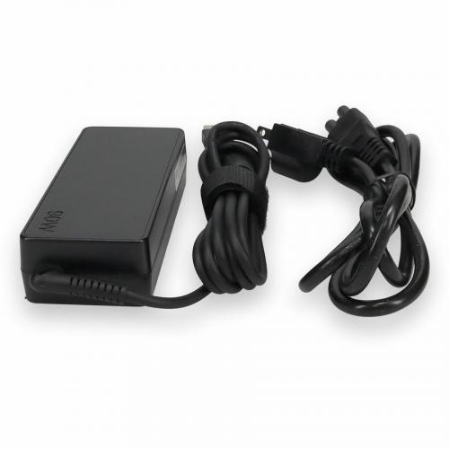 Lenovo 0B46994 Compatible 90W 20V At 4.5A Black Slim Tip Laptop Power Adapter And Cable Alternate-Image3/500