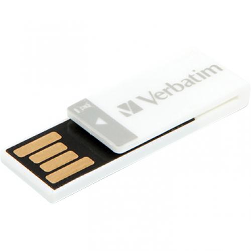 Verbatim 8GB Clip It USB Flash Drive   3pk   Black, White, Red Alternate-Image3/500