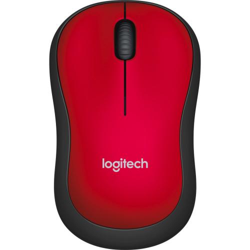 Logitech M185 Wireless Mouse, 2.4GHz With USB Mini Receiver, 12 Month Battery Life, 1000 DPI Optical Tracking, Ambidextrous, Compatible With PC, Mac, Laptop (Red) Alternate-Image3/500