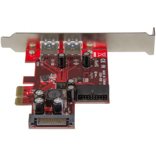 StarTech.com 4 Port PCI Express USB 3.0 Card   5Gbps   2 External & 2 Internal (IDC)   SATA Power Alternate-Image3/500