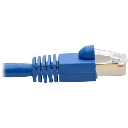 Eaton Tripp Lite Series Cat6a 10G Snagless Shielded STP Ethernet Cable (RJ45 M/M), PoE, Blue, 3 Ft. (0.91 M) Alternate-Image3/500