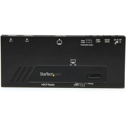 StarTech.com 2 Port HDMI Automatic Video Switch   4K 2x1 HDMI Switch With Fast Switching, Auto Sensing And Serial Control Alternate-Image3/500