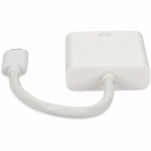 AddOn USB 3.1 (C) Male To DVI I (29 Pin) Female White Adapter Alternate-Image3/500
