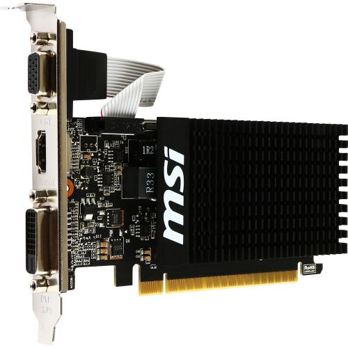 MSI NVIDIA GeForce GT 710 Graphic Card   1 GB DDR3 SDRAM   Low Profile Alternate-Image3/500