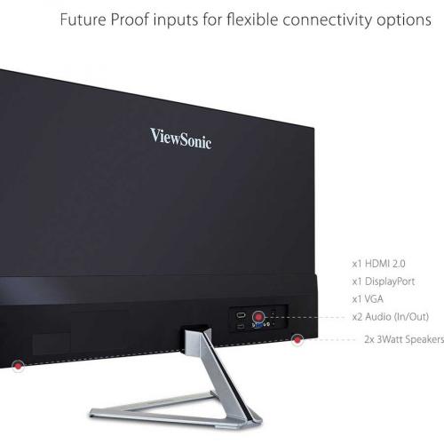 ViewSonic VX2276 SMHD 22 Inch 1080p Widescreen IPS Monitor With Ultra Thin Bezels, HDMI And DisplayPort Alternate-Image3/500