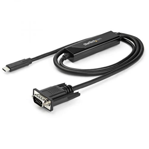 StarTech.com 3ft/1m USB C To VGA Cable   1920x1200/1080p USB Type C DP Alt Mode To VGA Video Monitor Adapter Cable  Works W/ Thunderbolt 3 Alternate-Image3/500
