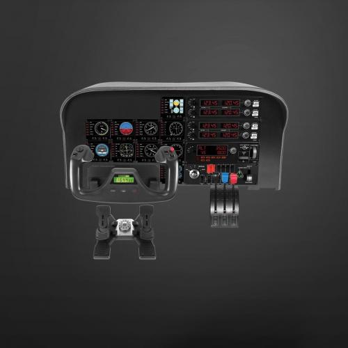 Saitek Flight Yoke System Professional Simulation Yoke And Throttle Quadrant Alternate-Image3/500