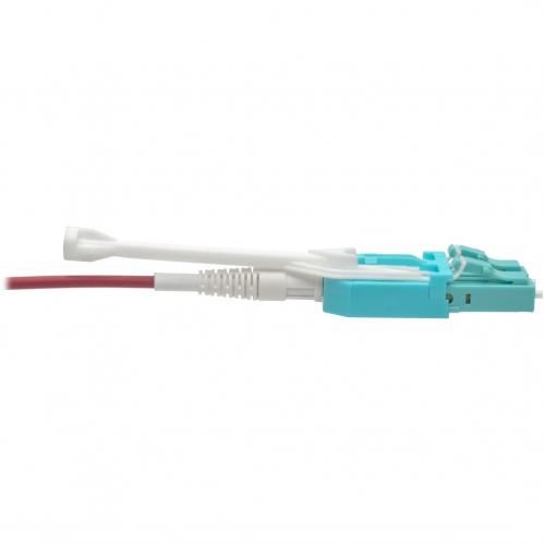 Eaton Tripp Lite Series 10G Duplex Multimode 50/125 OM4 LSZH Fiber Optic Cable (LC/LC), Push/Pull Tabs, Magenta, 2 M Alternate-Image3/500