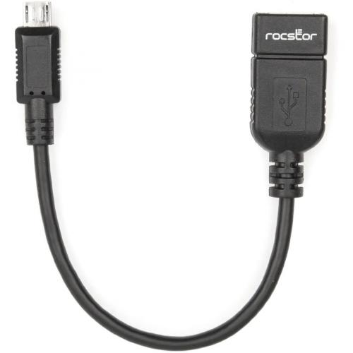 Rocstor Premium 6in Micro USB To USB OTG Host M/F Adatper Alternate-Image3/500