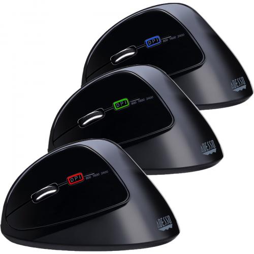 Adesso IMouse E70   2.4 GHz Wireless Vertical Lefthanded Programmable Mouse Alternate-Image3/500