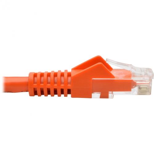 Eaton Tripp Lite Series Cat6 Gigabit Snagless Molded (UTP) Ethernet Cable (RJ45 M/M), PoE, Orange, 6 Ft. (1.83 M) Alternate-Image3/500