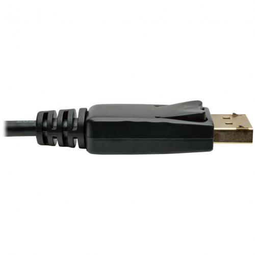 Eaton Tripp Lite Series Mini DisplayPort To DisplayPort Adapter Cable, 4K 60 Hz (M/M), DP Latching Connector, Black, 6 Ft. (1.8 M) Alternate-Image3/500