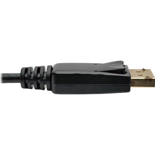 Eaton Tripp Lite Series Mini DisplayPort To DisplayPort Adapter Cable, 4K (M/M), DP Latching Connector, Black, 10 Ft. (3.1 M) Alternate-Image3/500