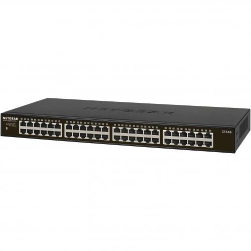 Netgear 48 Port Gigabit Ethernet Rackmount Unmanaged Switch (GS348) Alternate-Image3/500