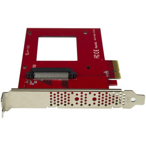 StarTech.com U.2 To PCIe Adapter For 2.5" U.2 NVMe SSD   SFF 8639 PCIe Adapter   X4 PCI Express 4.0   NVMe PCIe Adapter   U.2 PCIe Card Alternate-Image3/500
