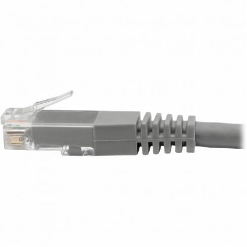Eaton Tripp Lite Series Cat6 Gigabit Molded (UTP) Ethernet Cable (RJ45 M/M), PoE, Gray, 10 Ft. (3.05 M) Alternate-Image3/500
