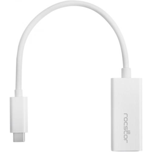 Rocstor Premium USB C To Gigabit Network Adapter   USB Type C To Gigabit Ethernet 10/100/1000 Adapter   Supports PXE Boot, Wake On Lan   Compatible With Mac & PC Plug & Play (No Drivers Needed)   White   USB 3.1   1 Port(s)   1   Twisted Pair WITH... Alternate-Image3/500