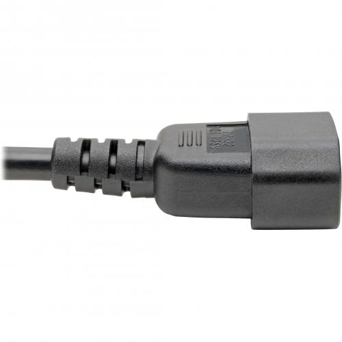 Eaton Tripp Lite Series Power Cord Splitter, C14 To 4xC13 PDU Style   10A, 250V, 18 AWG, 18 In. (45.72 Cm), Black Alternate-Image3/500